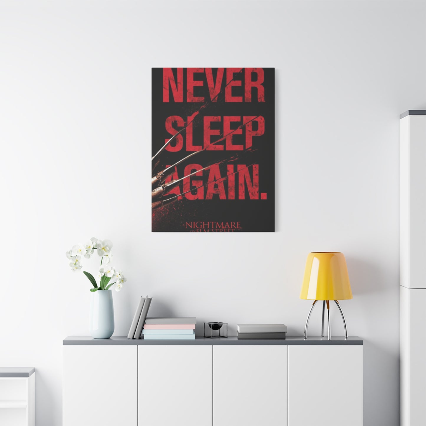 Never Sleep Again Horror Wall Art & Canvas Prints