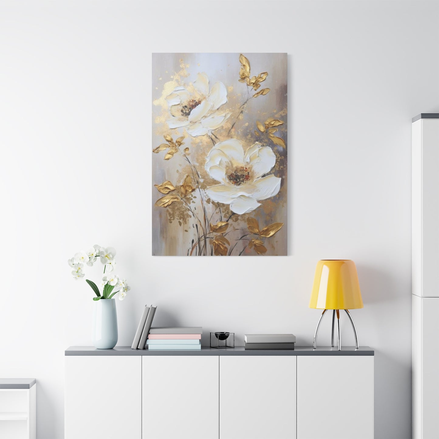 Golden Flower Wall Art & Canvas Prints