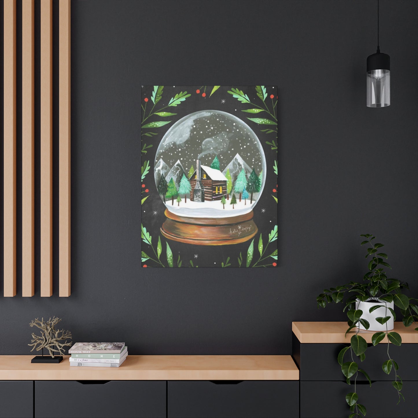 Snow Globe Painting Wall Art & Canvas Prints