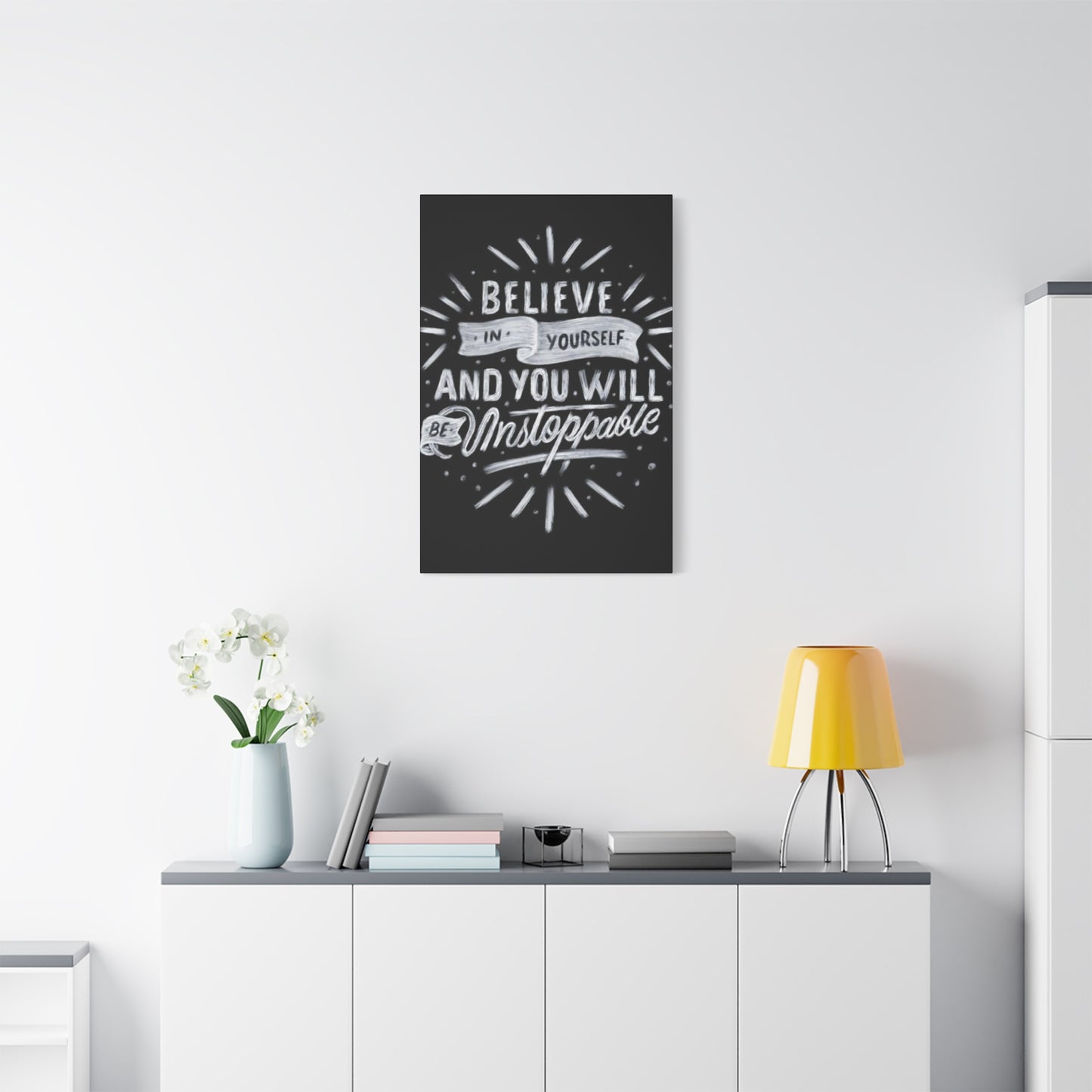 Motivation Quote Chalkboard Wall Art & Canvas Prints