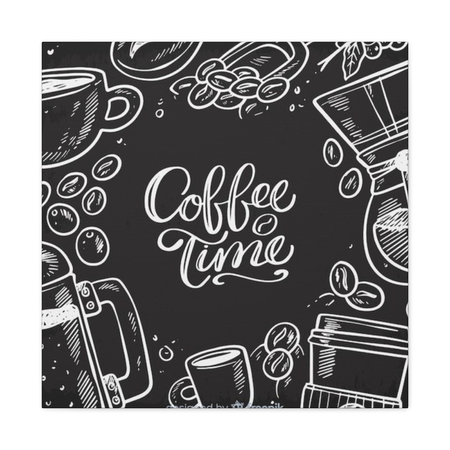 Coffee Time Chalkboard Wall Art & Canvas Prints