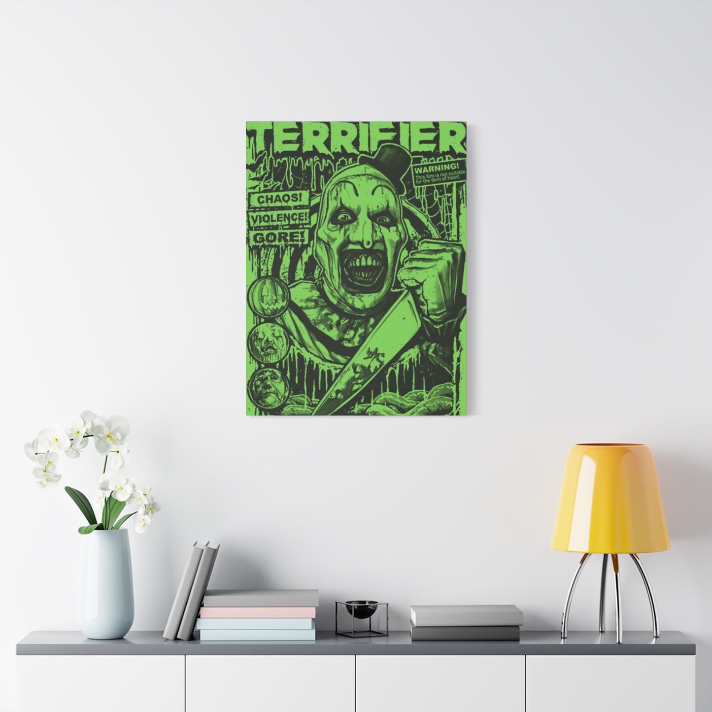 Terrifier Horror Movie Poster Wall Art & Canvas Prints