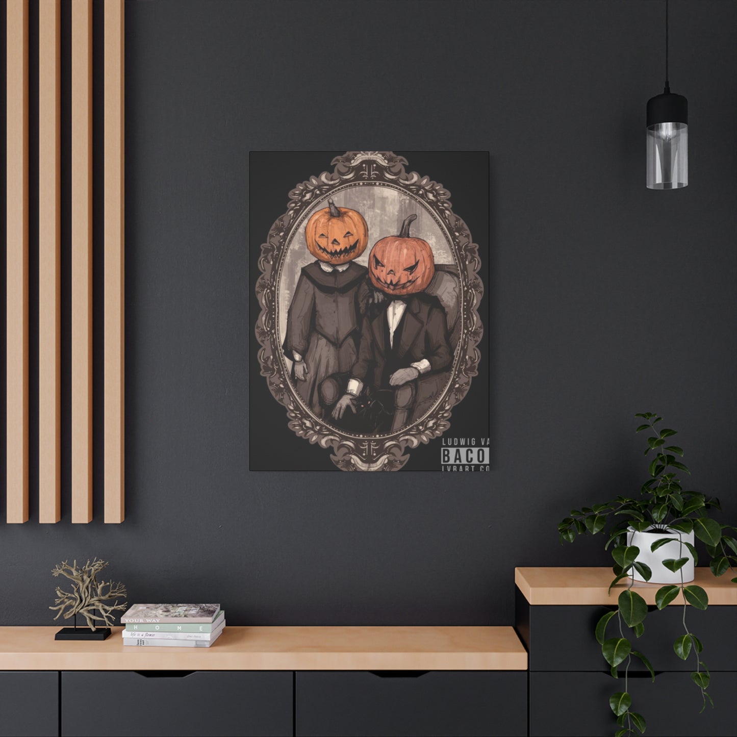 Halloween Couple Wall Art & Canvas Prints