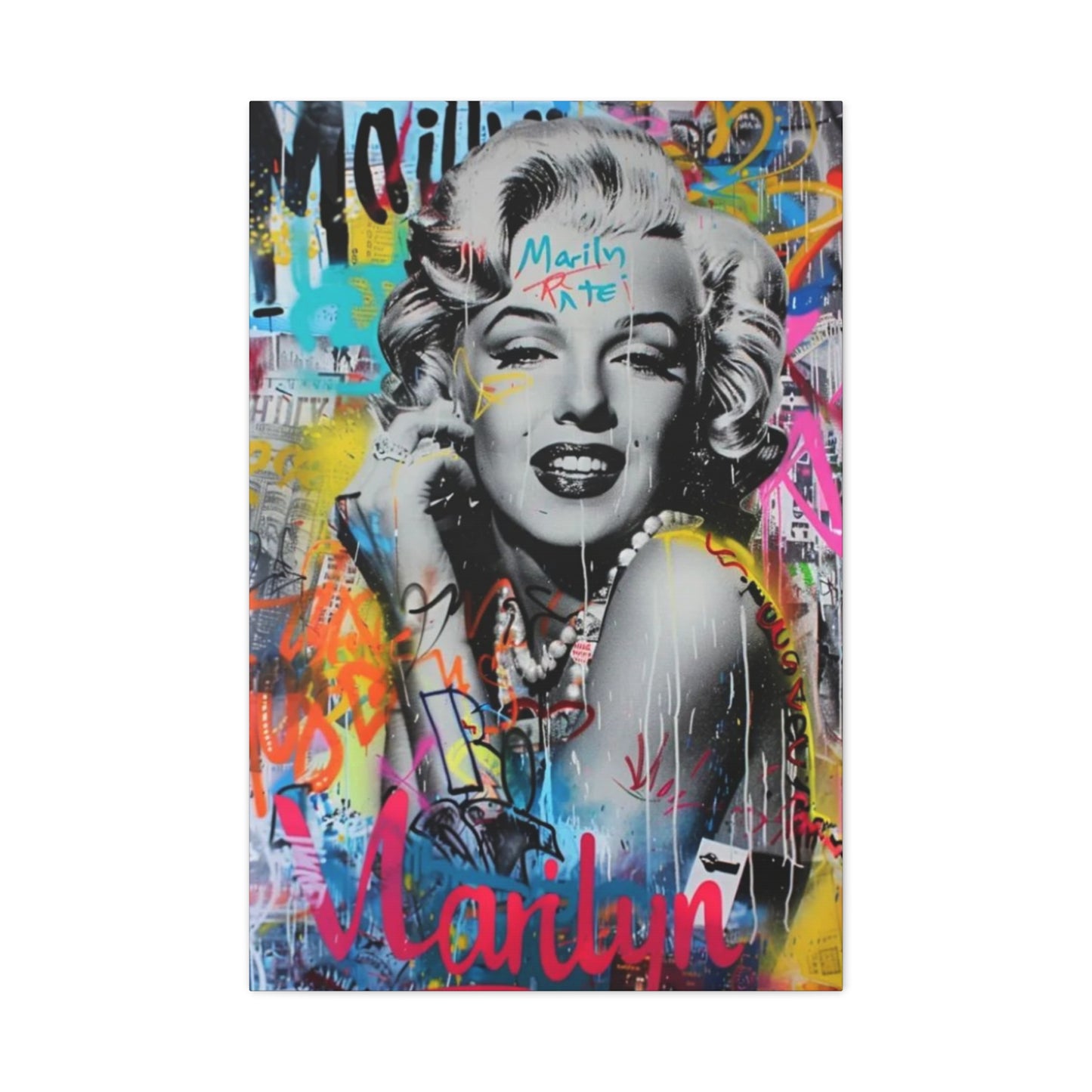 Marilyn Monroe Abstract Drawing Wall Art & Canvas Prints