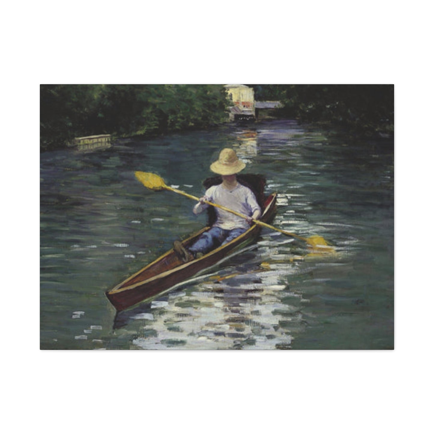 Gustav Kayaking Painting Wall Art & Canvas Prints