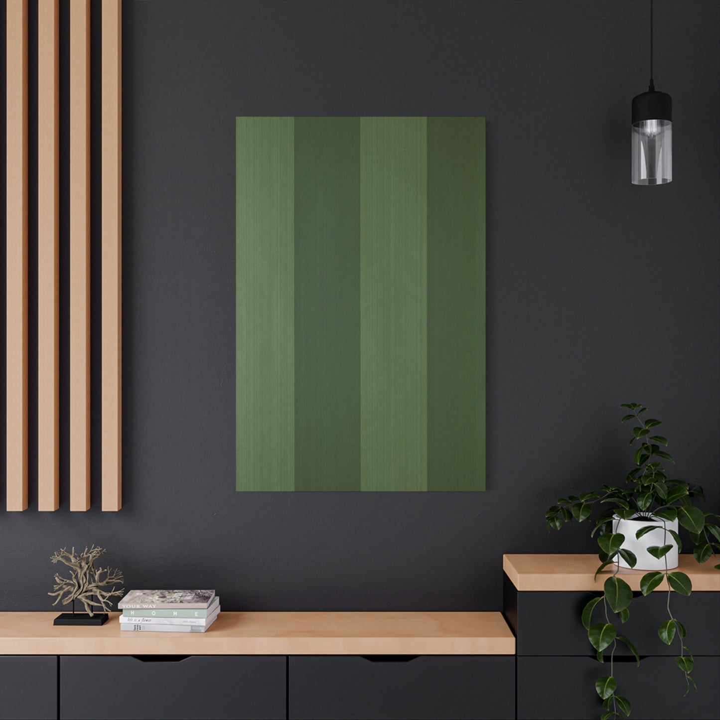 Beautiful Lines Of Olive Green Wall Art & Canvas Prints