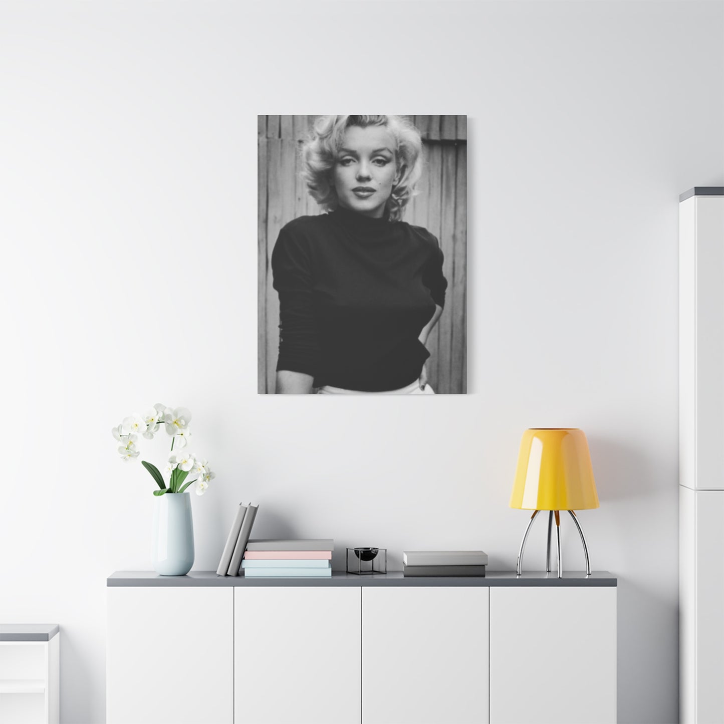 Black & White Marilyn Monroe Beautiful Poster Wall Art & Canvas Prints