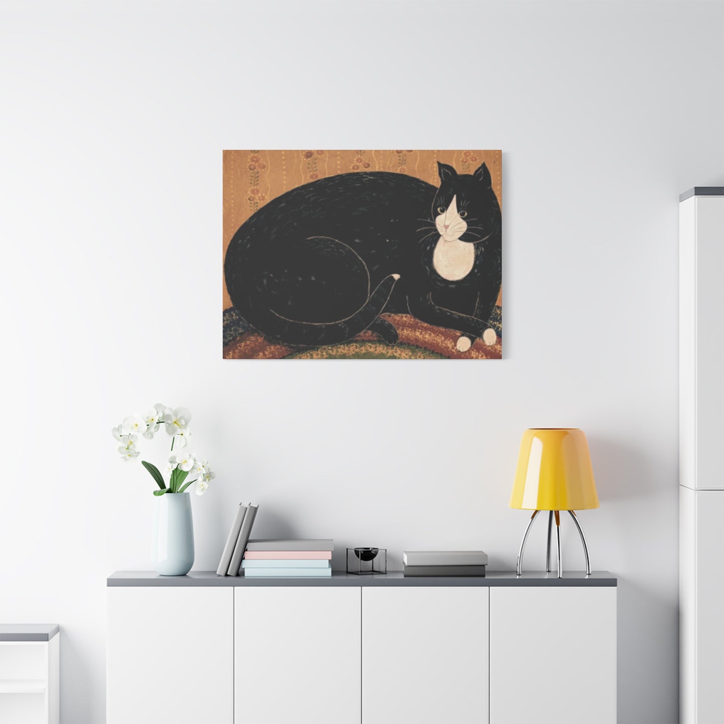 Black Fat Cat Kimble Warren Wall Art & Canvas Prints