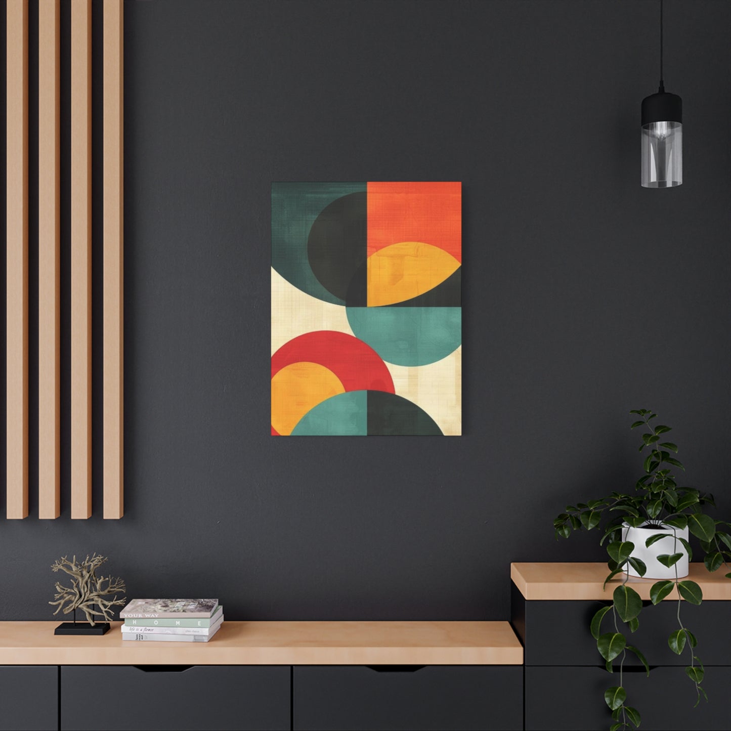 Colorful Circular Abstract Modernism Wall Art & Canvas Prints