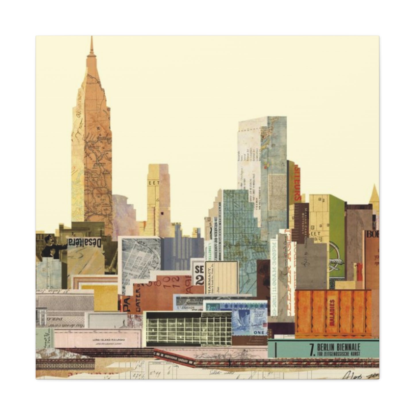 Birdview NYC Skyline Wall Art & Canvas Prints