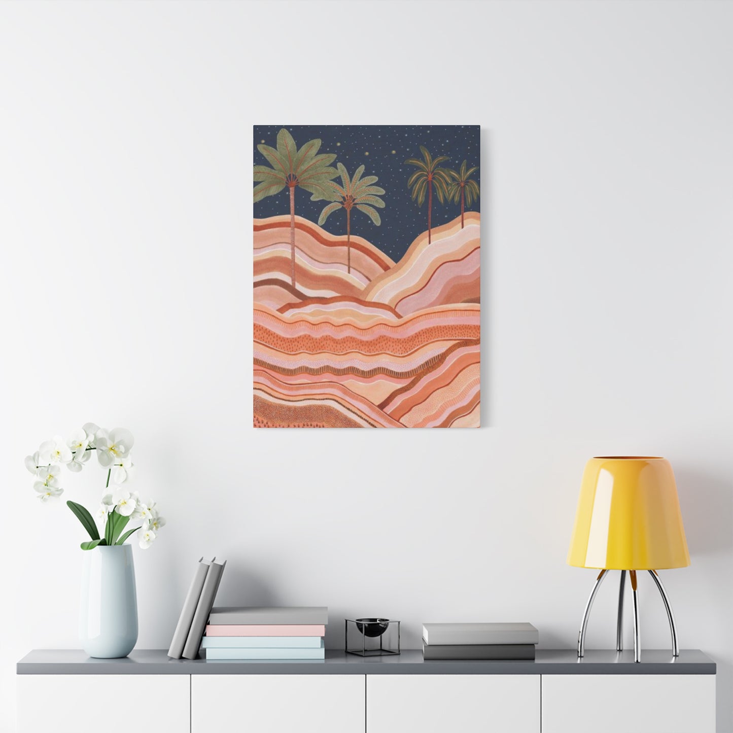 Palm Tree In  Desert Wall Art & Canvas Prints