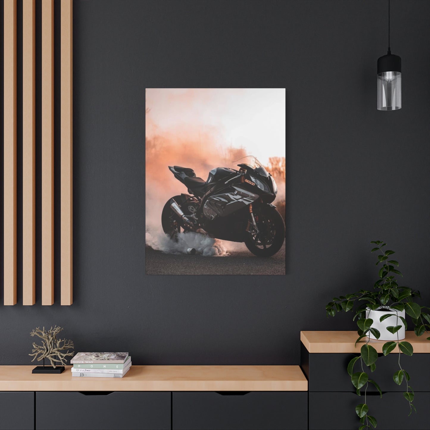 Superbike Burnout Motorcycle Wall Art & Canvas Prints