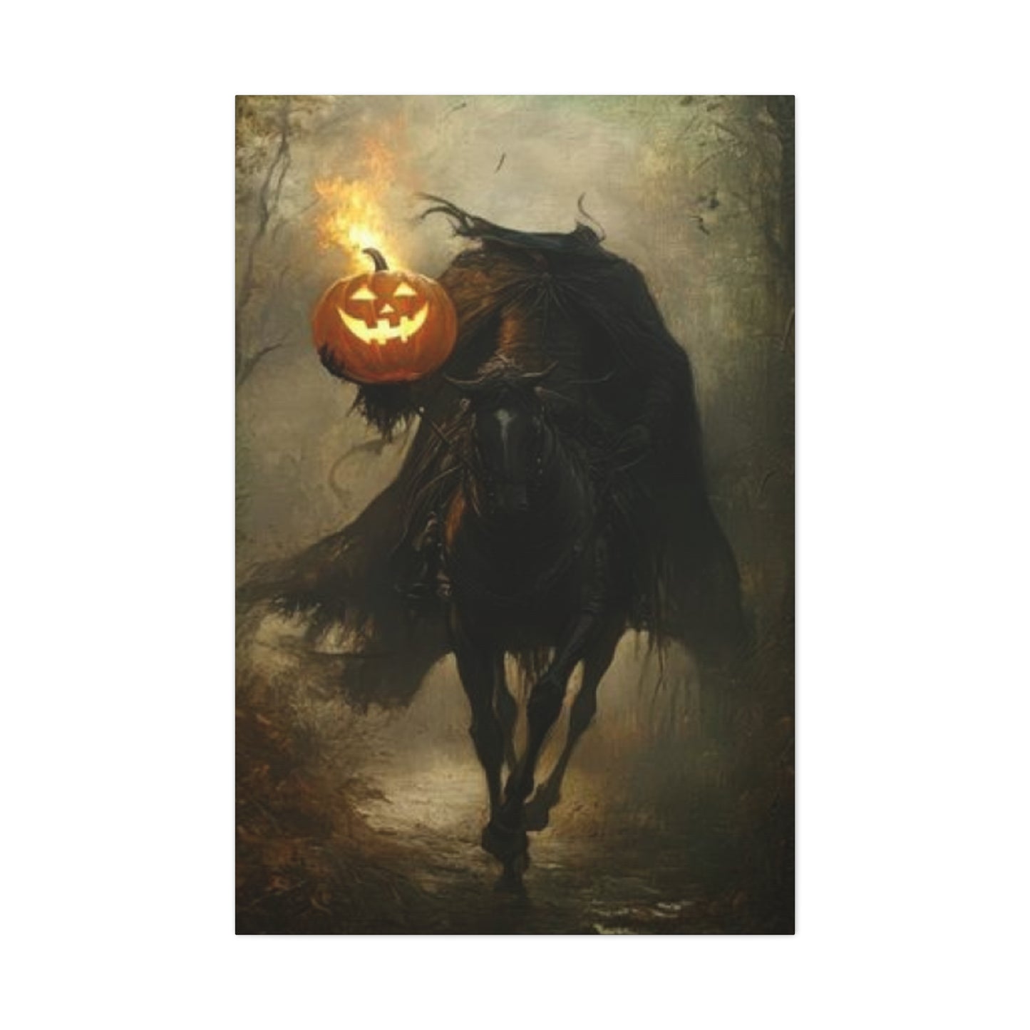 Halloween Horse Rider Wall Art & Canvas Prints