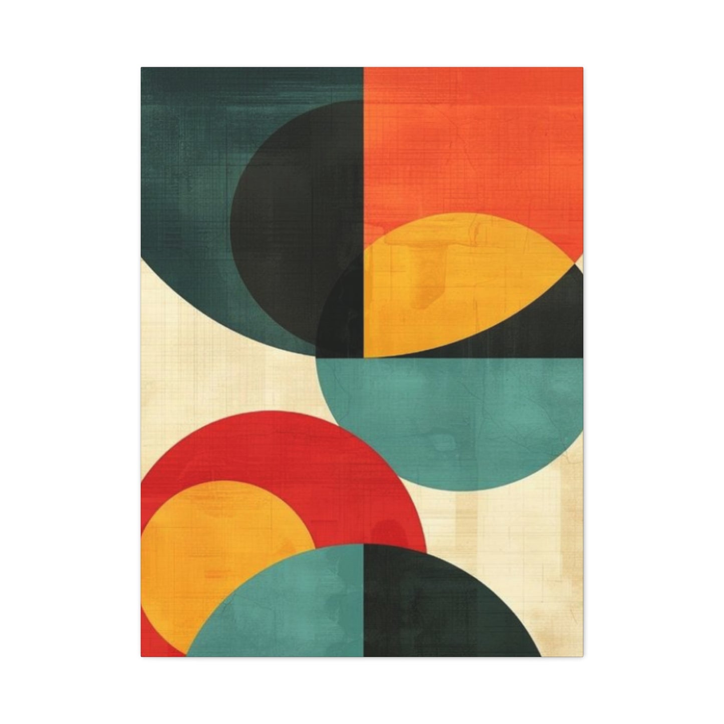 Colorful Circular Abstract Modernism Wall Art & Canvas Prints