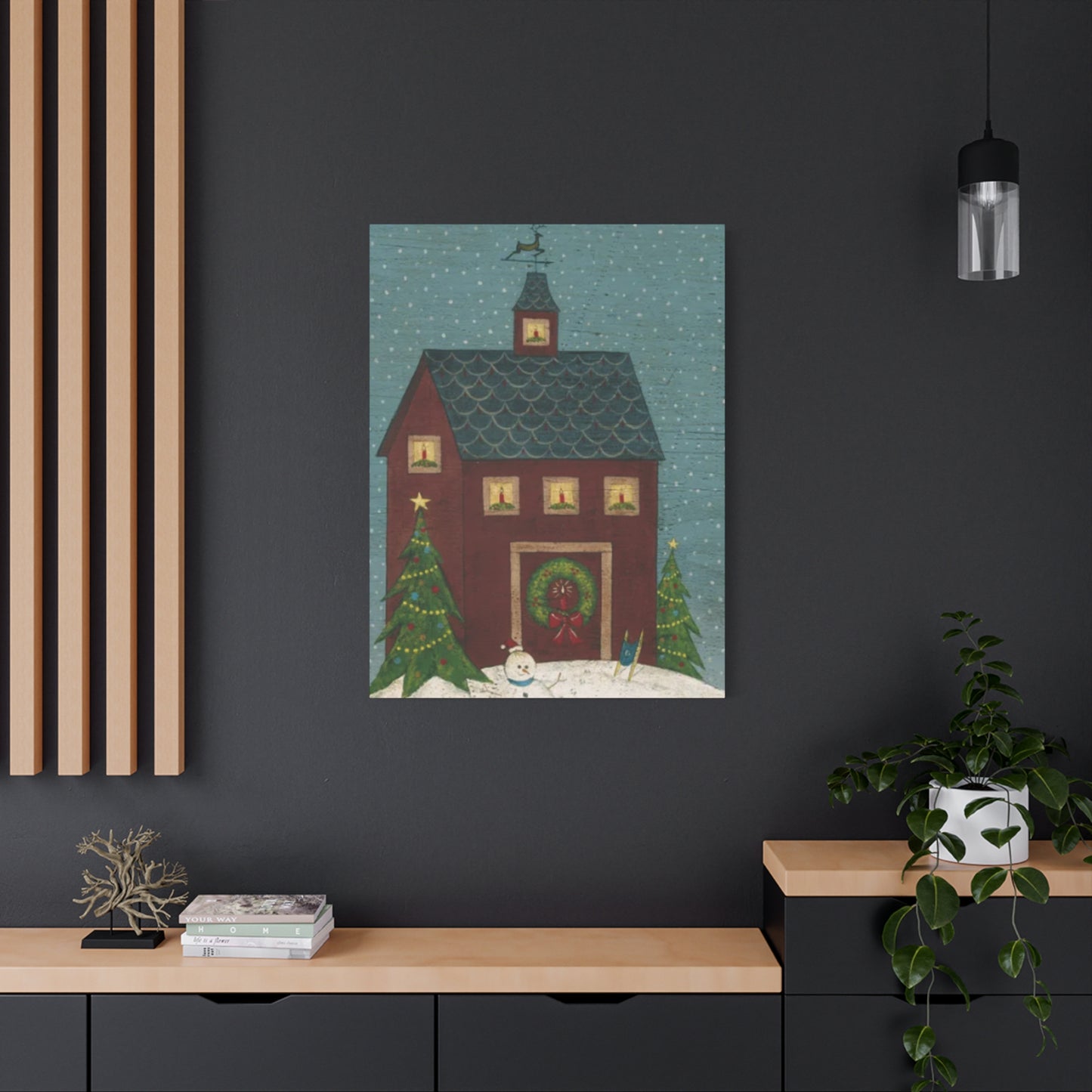 Christmas House Kimble Warren Wall Art & Canvas Prints