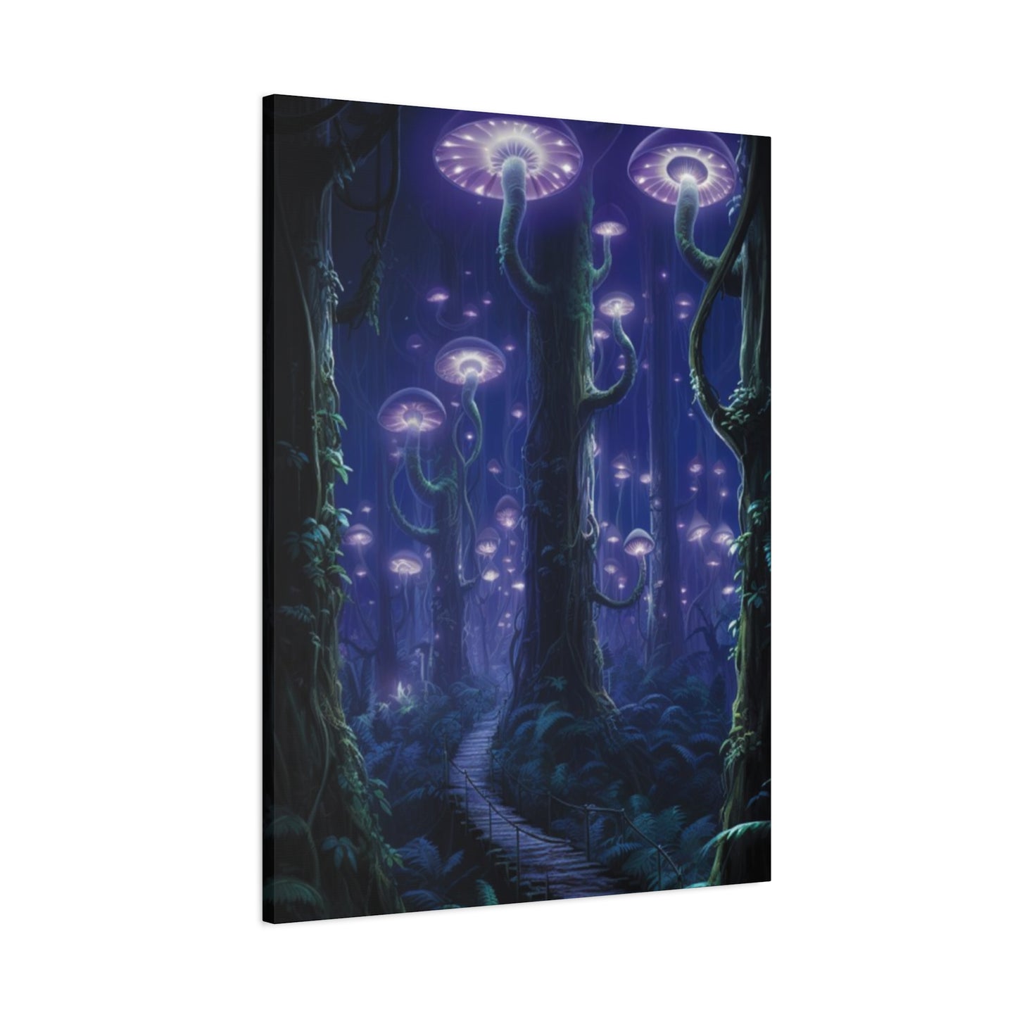 Glowing Mushroom Forest Wall Art & Canvas Prints