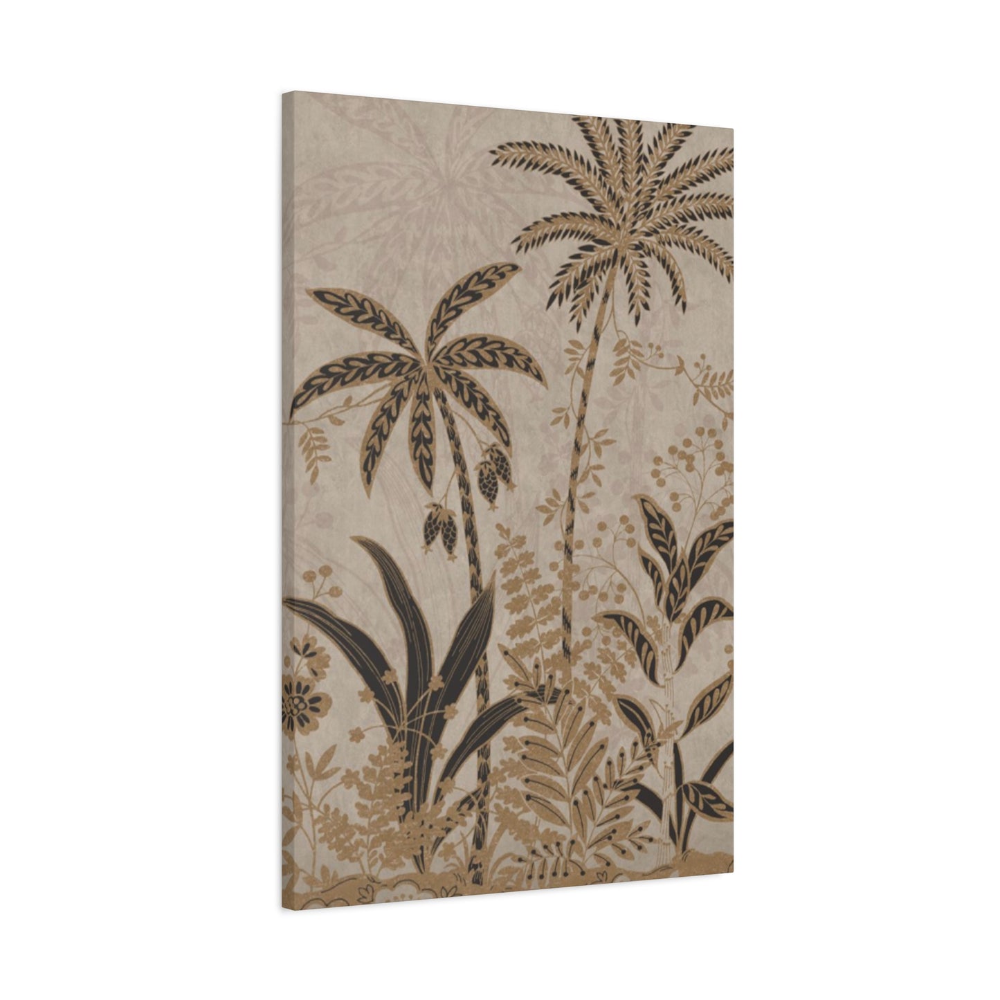 Brown Color Small Palm Tree Wall Art & Canvas Prints