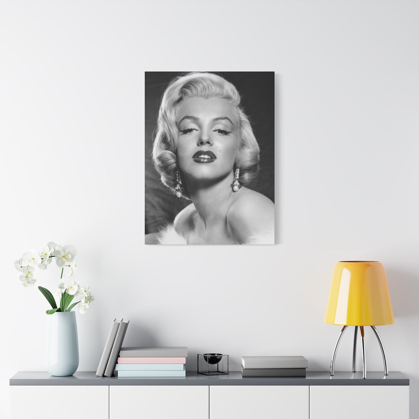 Grayscale Marilyn Monroe Beautiful Poster Wall Art & Canvas Prints