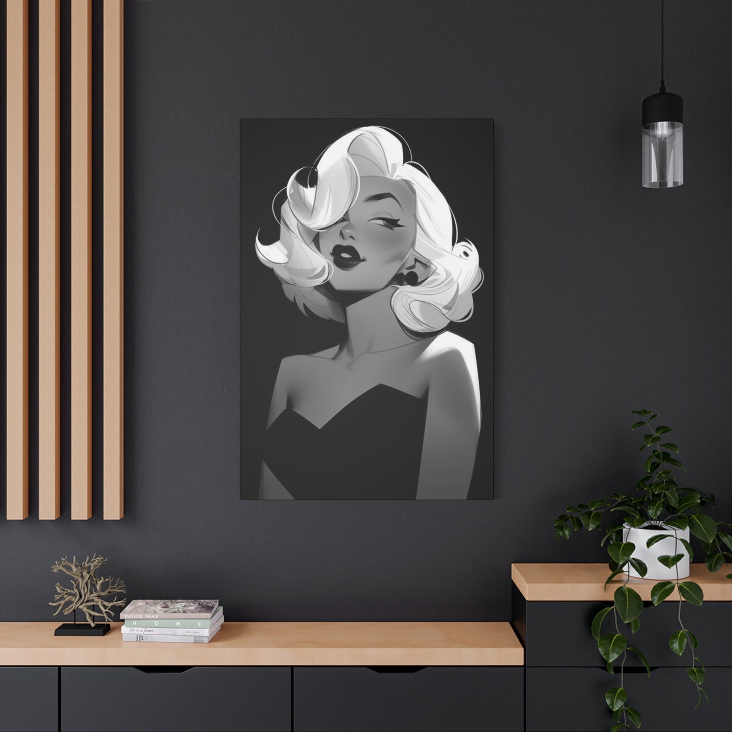 Beautiful Marilyn Monroe Cartoon Wall Art & Canvas Prints