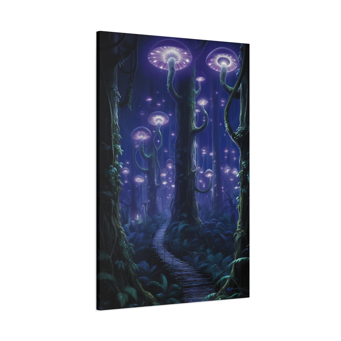 Glowing Mushroom Forest Wall Art & Canvas Prints