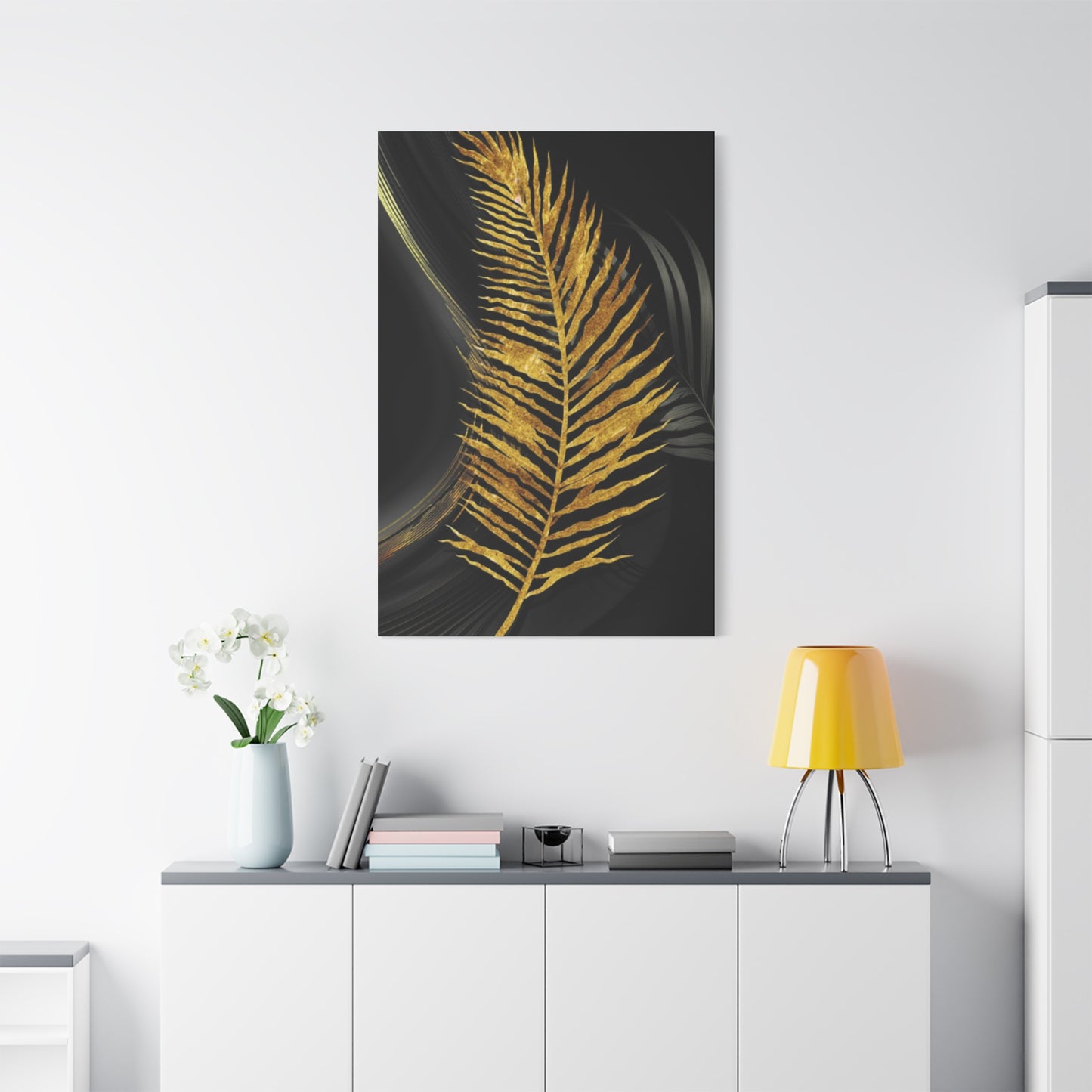 Golden Leaf Art Wall Art & Canvas Prints