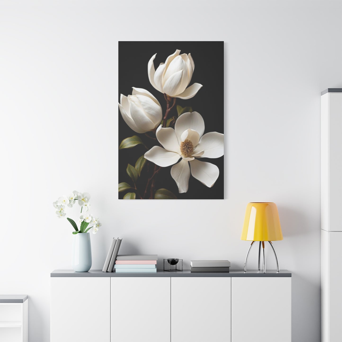 Magnolia Flower Family Painting Wall Art & Canvas Prints