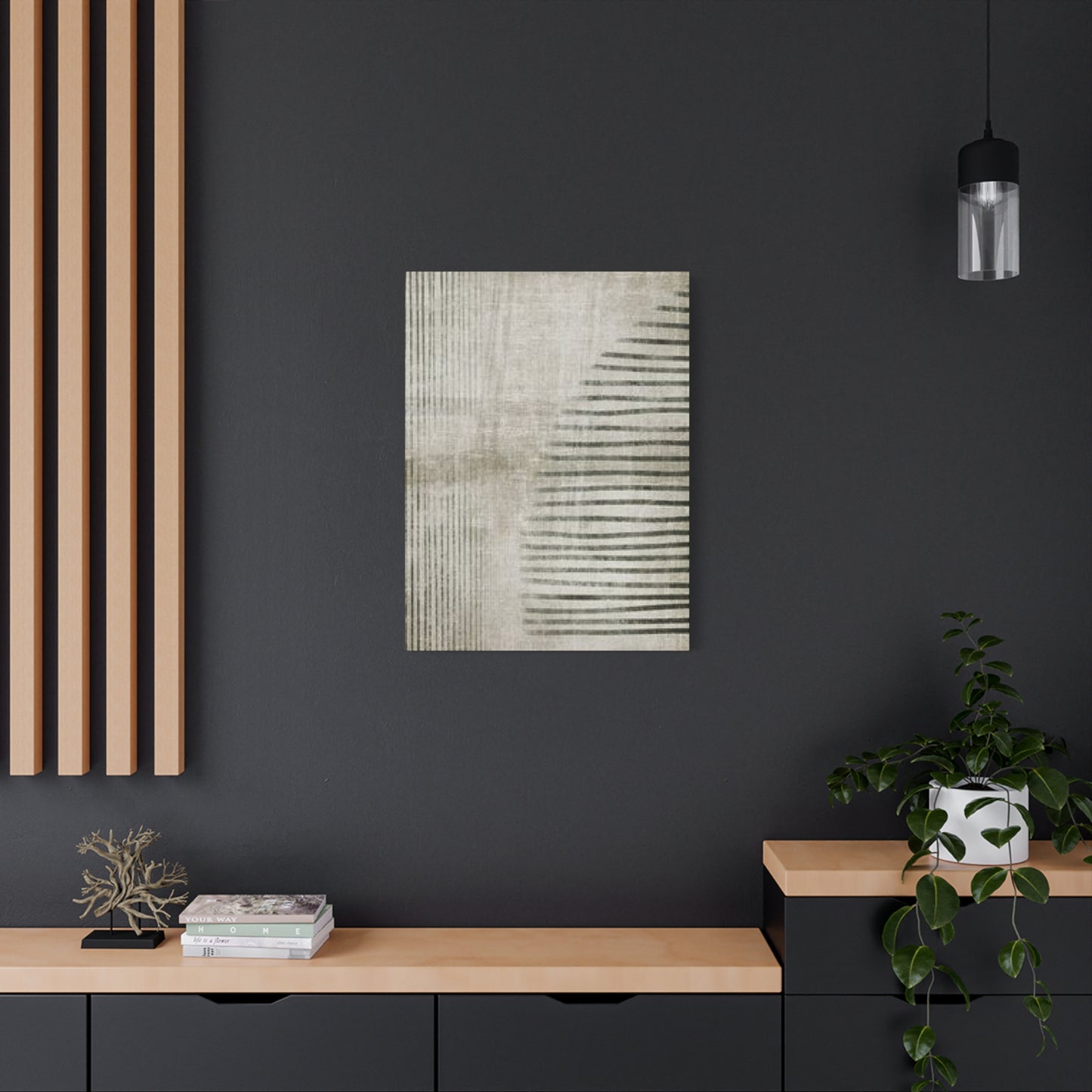 Beautiful Lines & Arcs Of Olive Green Wall Art & Canvas Prints