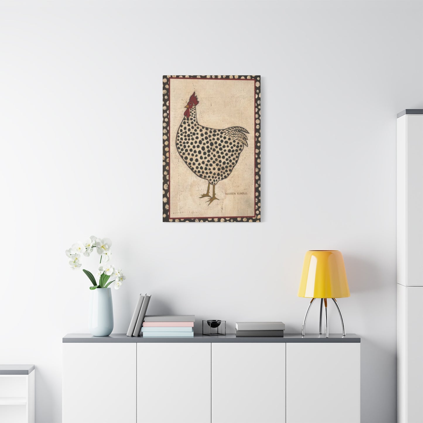 Chicken Drawing Kimble Warren Wall Art & Canvas Prints