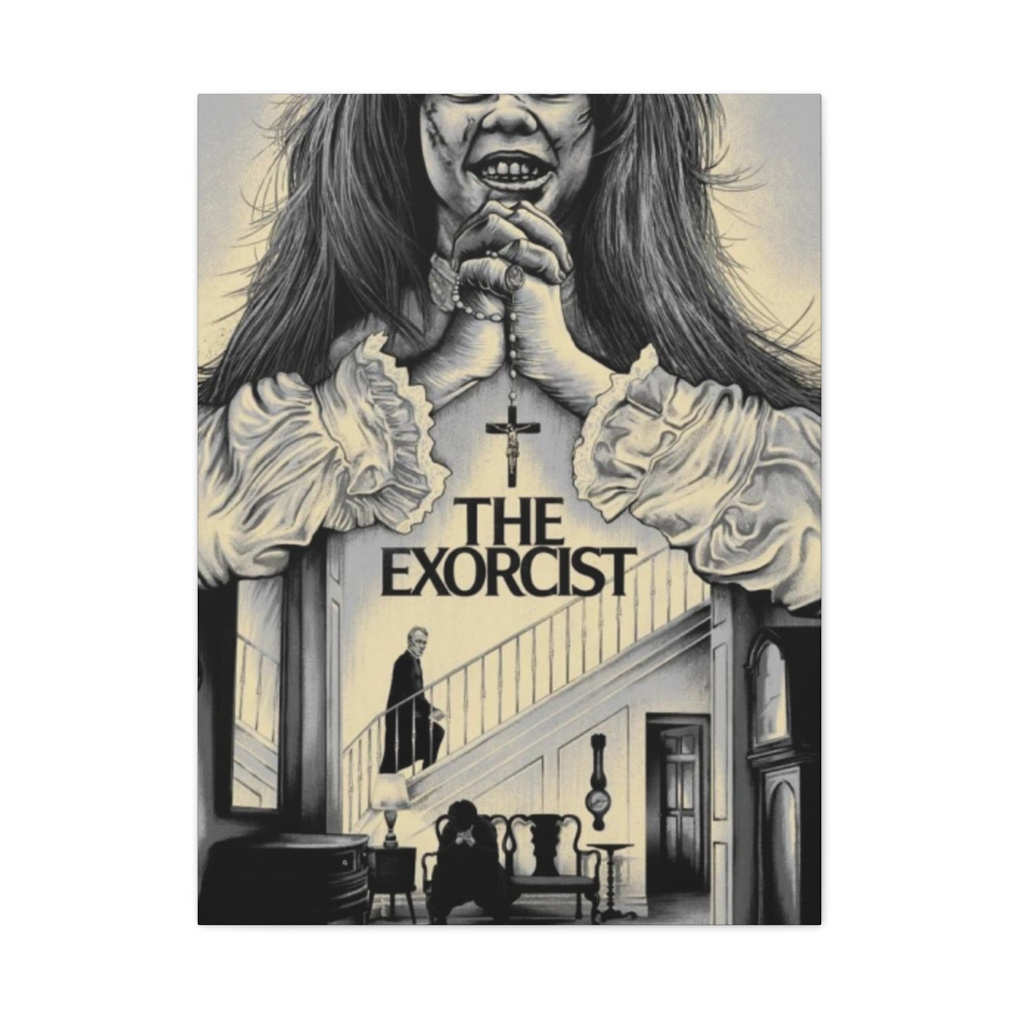 The Exorcist Horror Movie Poster Wall Art & Canvas Prints