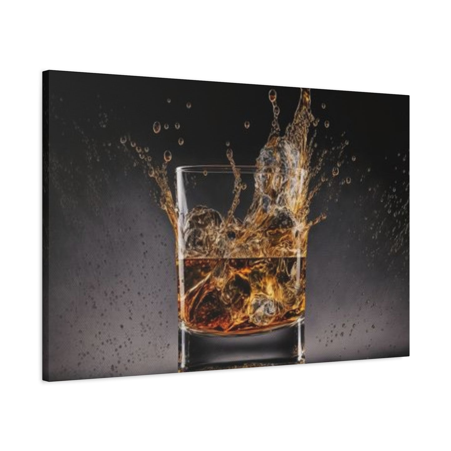 Whiskey Glass Man Cave Decor Wall Art & Canvas Prints