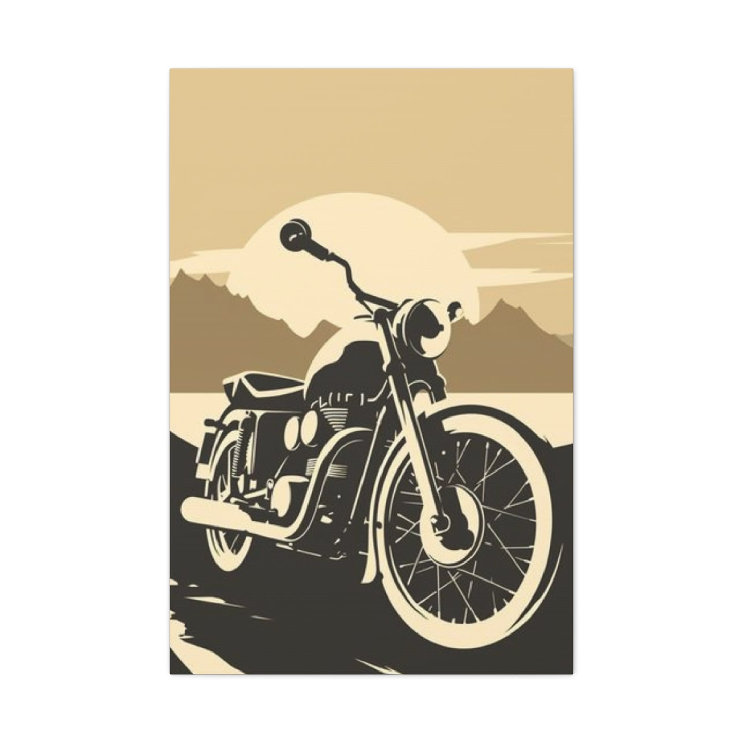 Classic Bike Poster Motorcycle Wall Art & Canvas Prints