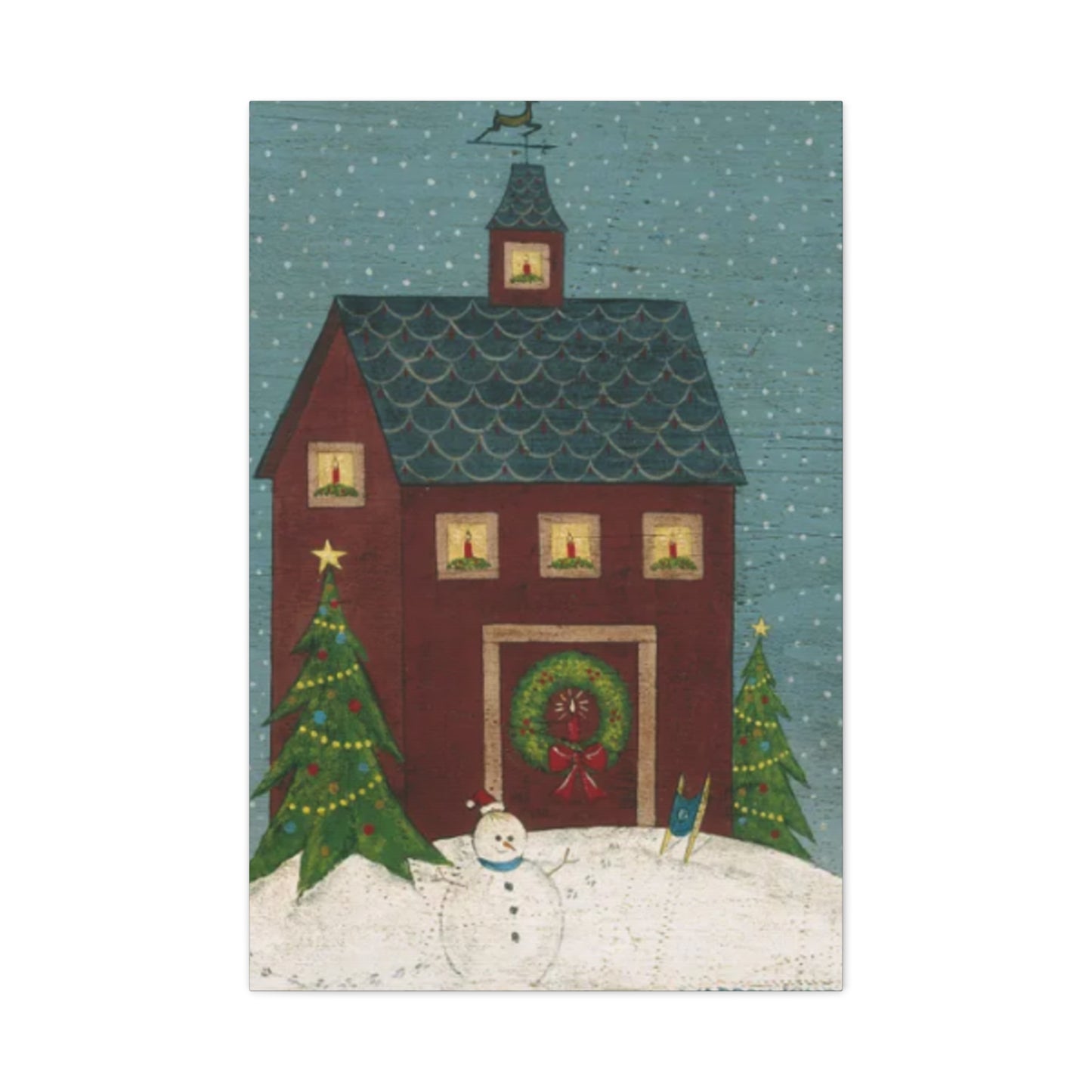 Christmas House Kimble Warren Wall Art & Canvas Prints