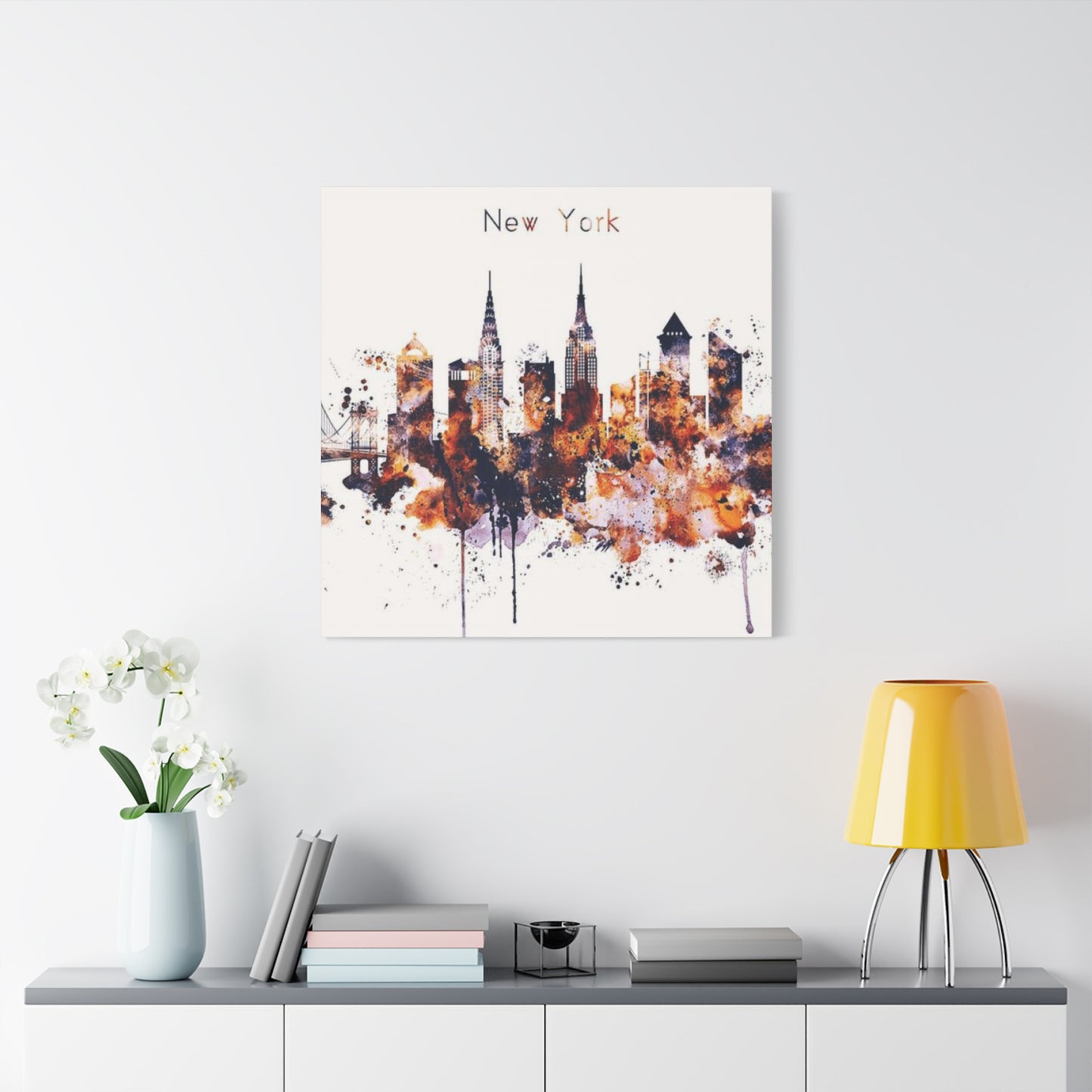 New York Skylines Drawing Wall Art & Canvas Prints