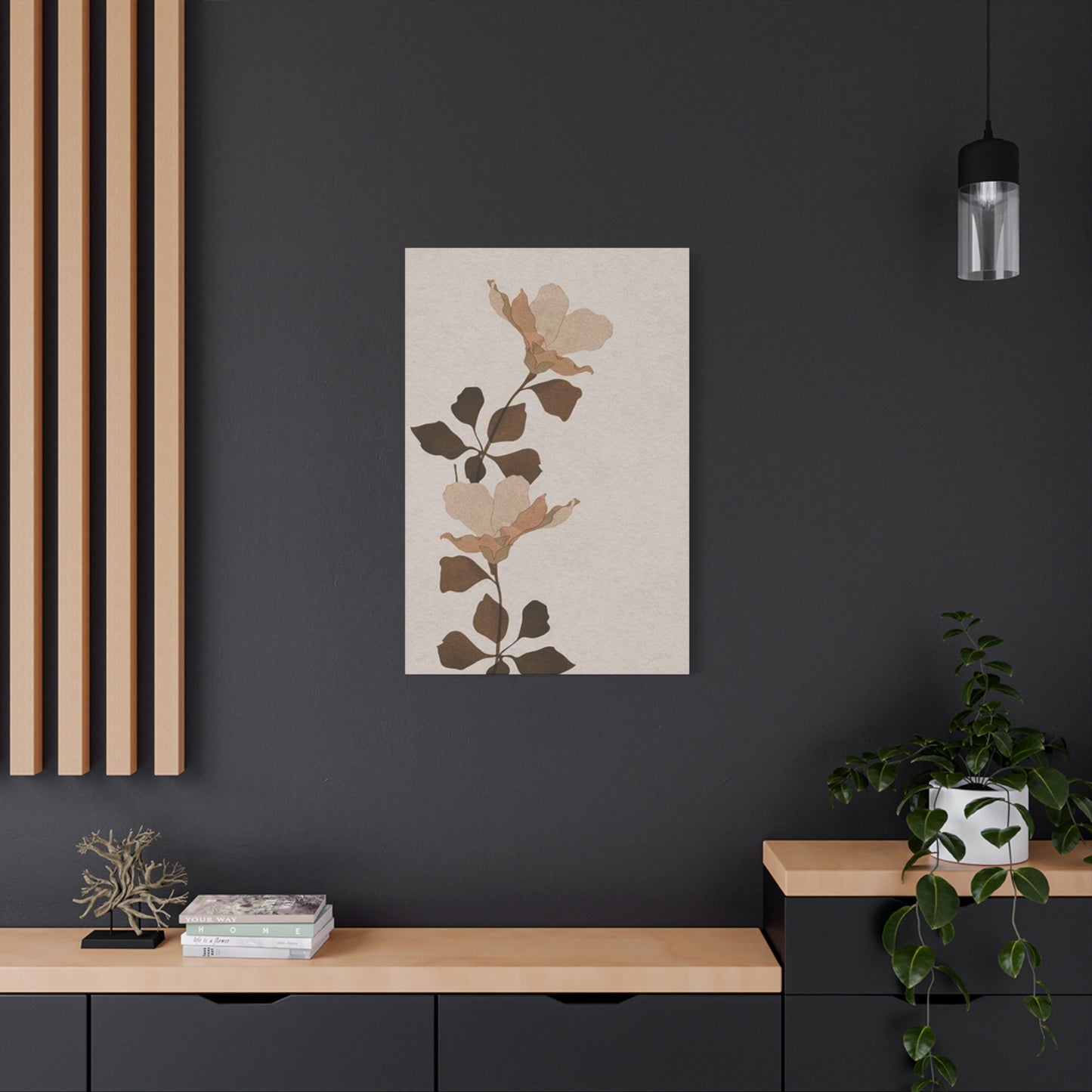 Flower Stem Entryway Wall Art & Canvas Prints