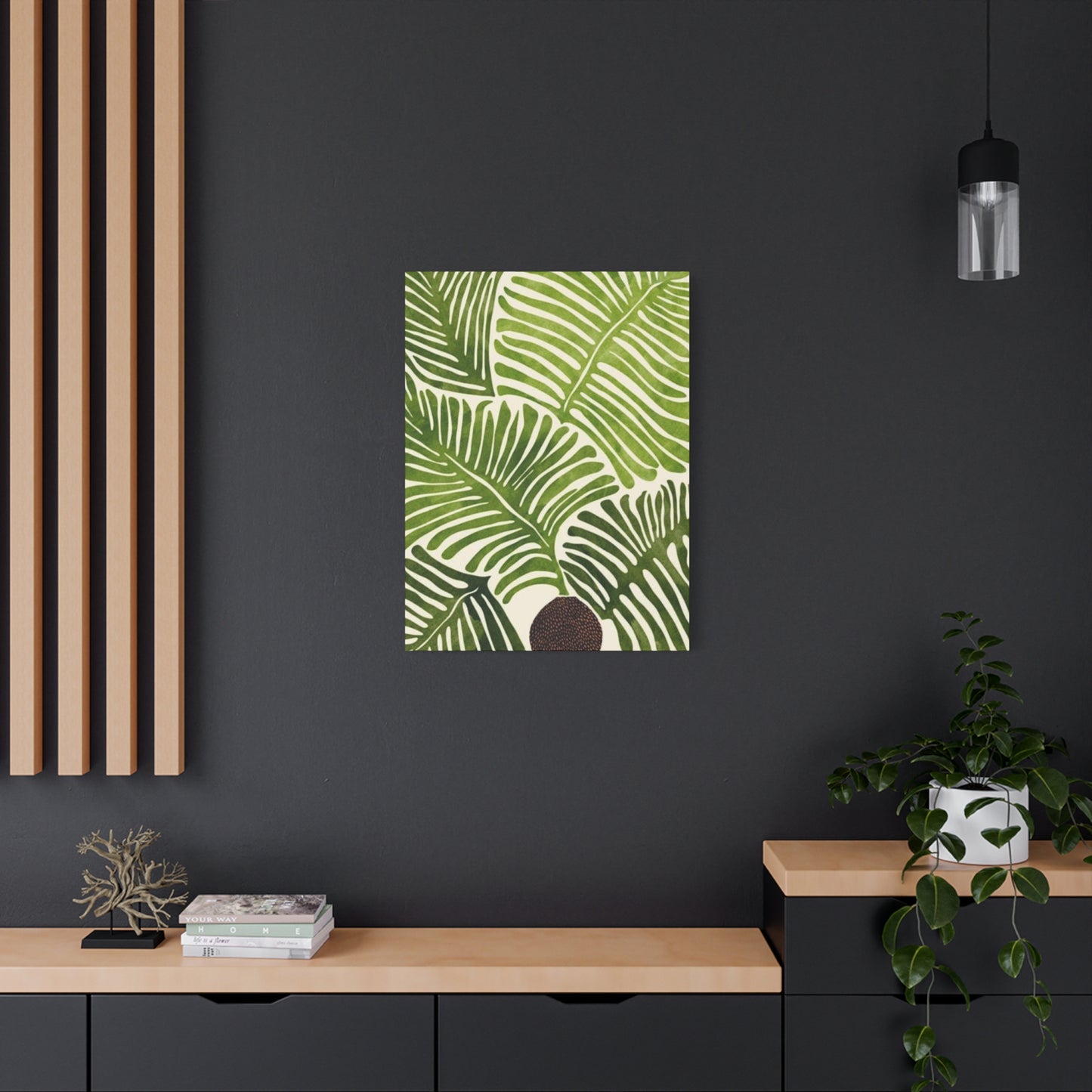 Beautiful Leaves Plant Olive Green Wall Art & Canvas Prints