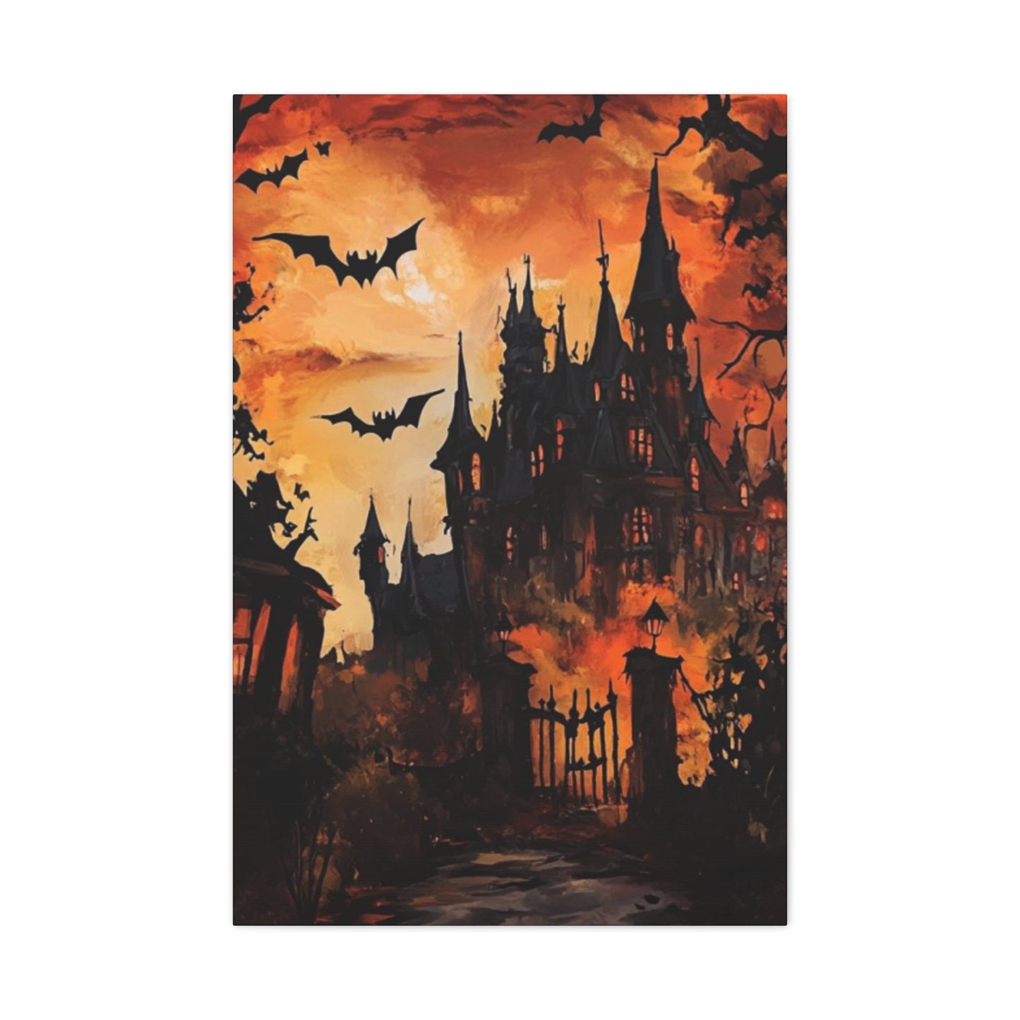 Halloween Mansion Wall Art & Canvas Prints