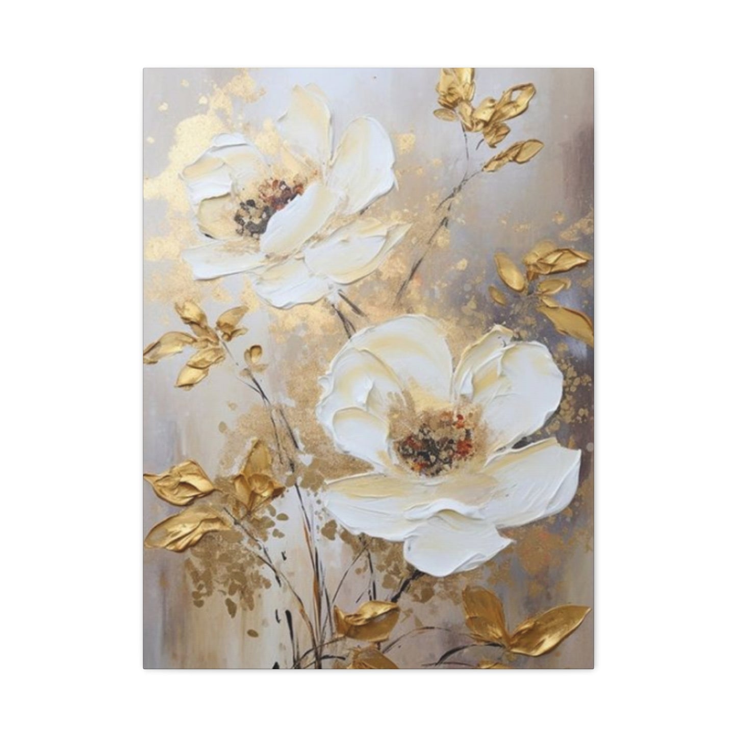 Golden Flower Wall Art & Canvas Prints