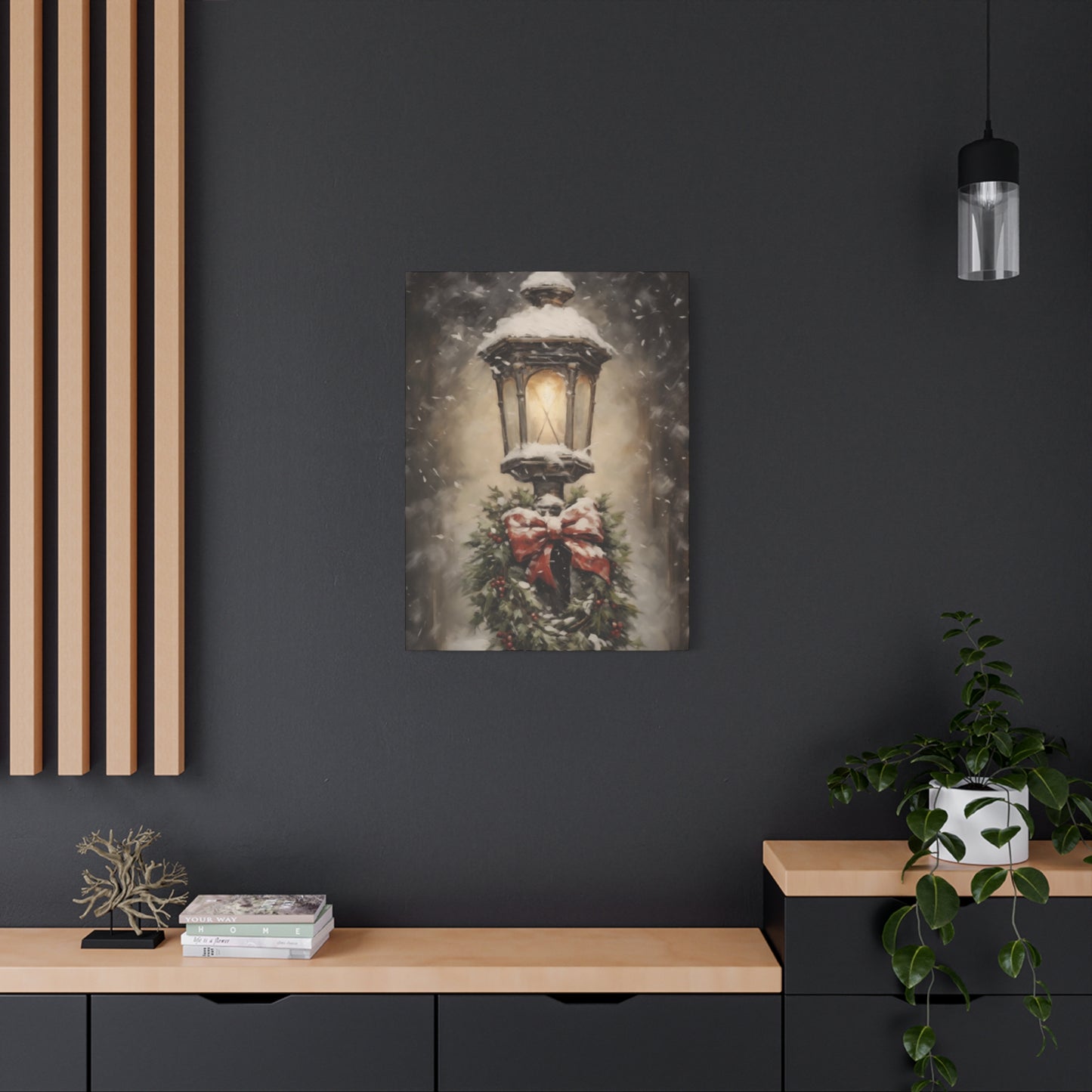 Light Pole in Winters Wall Art & Canvas Prints