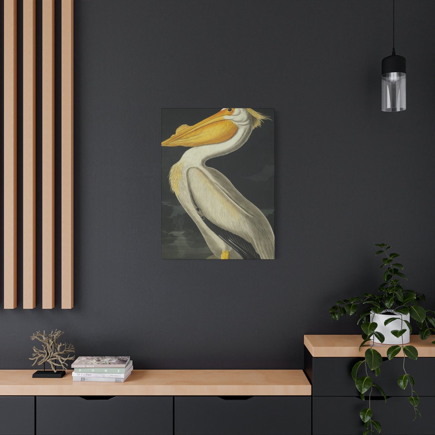 Fat Beak Pelican Painting Wall Art & Canvas Prints