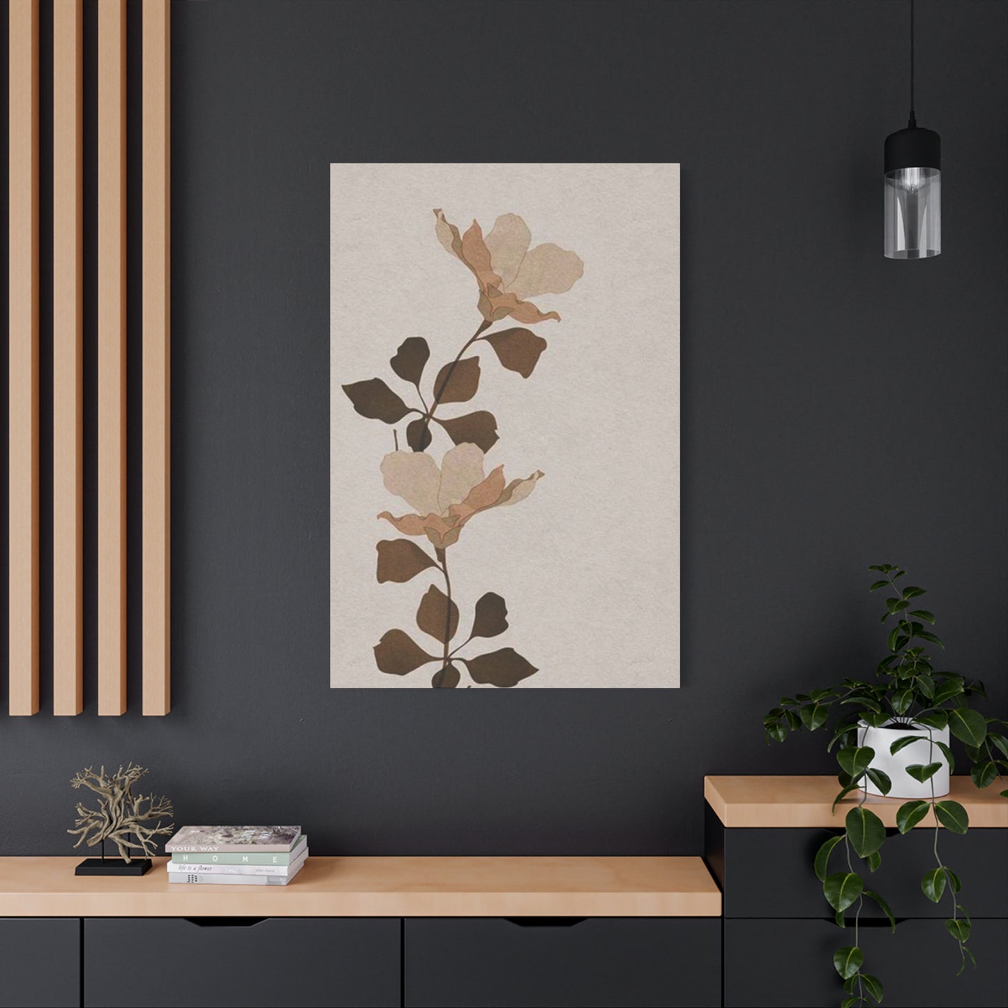 Flower Stem Entryway Wall Art & Canvas Prints