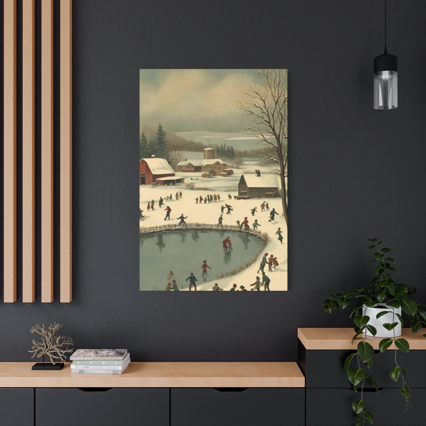 People Enjoying In Snow Wall Art & Canvas Prints