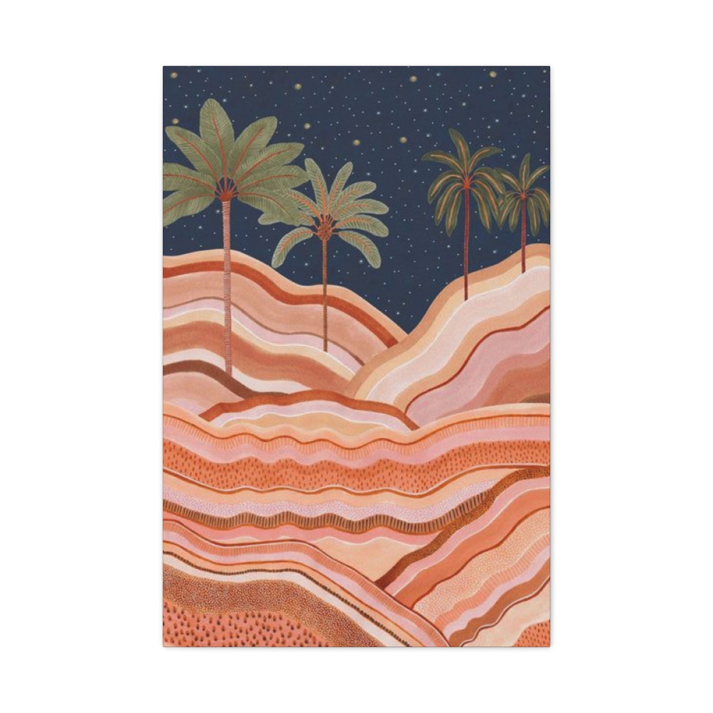 Palm Tree In  Desert Wall Art & Canvas Prints