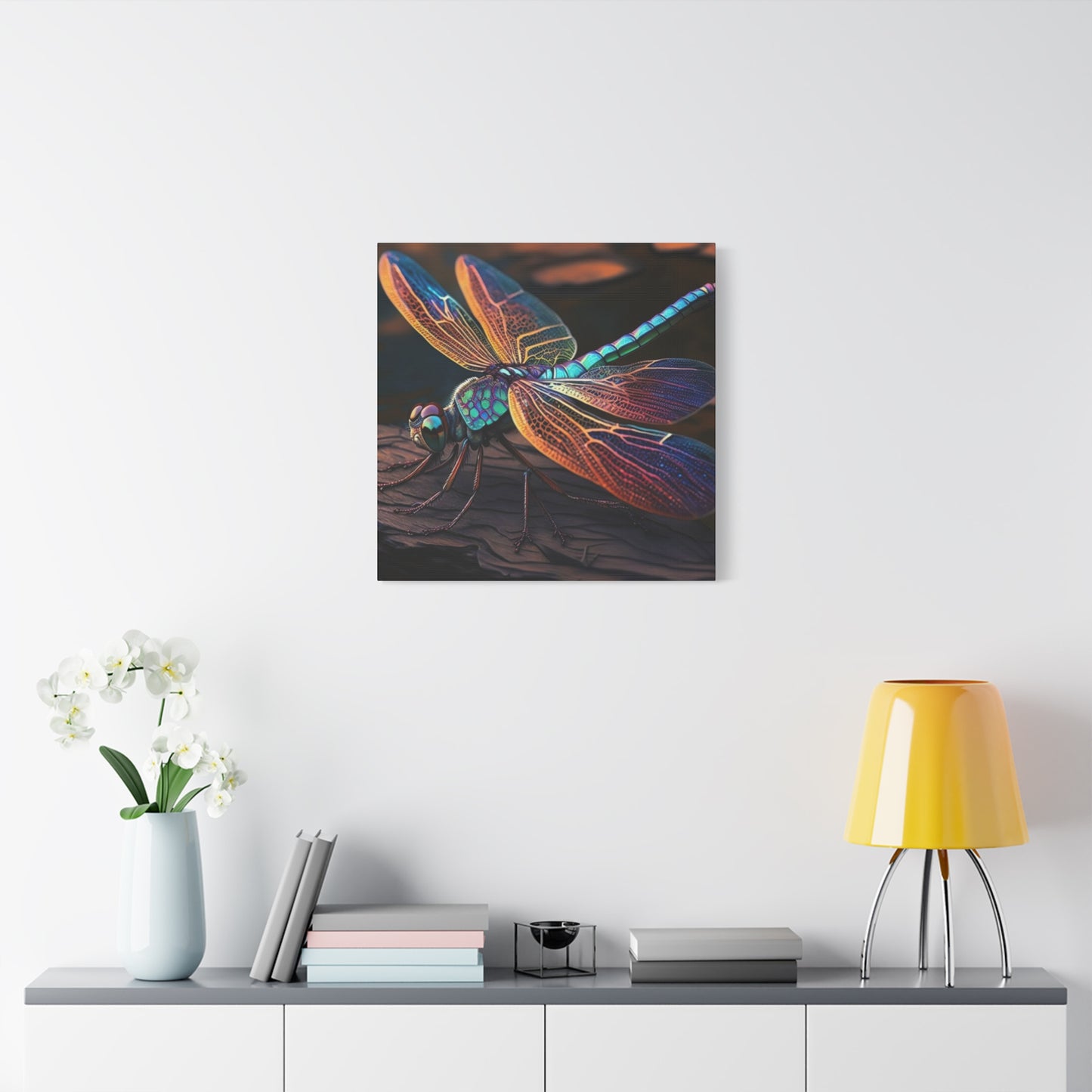 Colorful Dragonfly Candid Wall Art & Canvas Prints