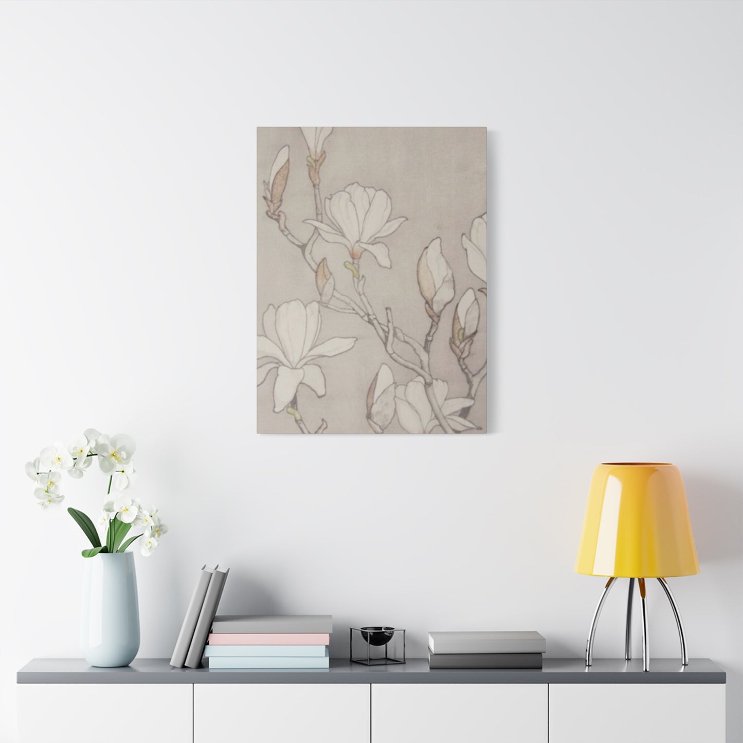 Beautiful Vintage Magnolia Flower Painting Wall Art & Canvas Prints