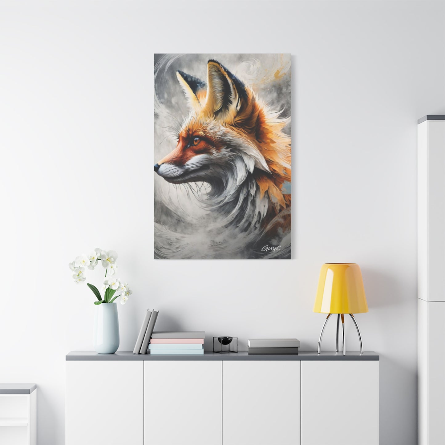 The Red Abstract Fox Wall Art & Canvas Prints