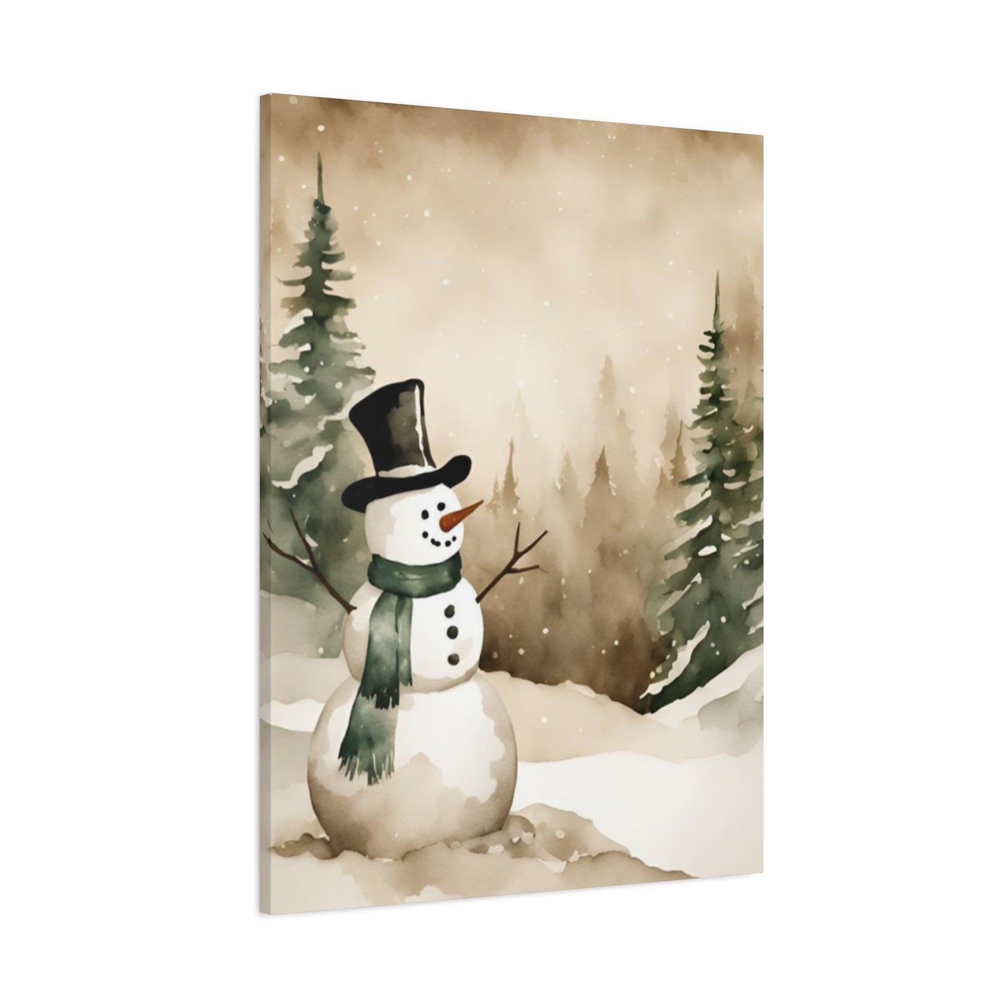 Happy Snowman Wall Art & Canvas Prints