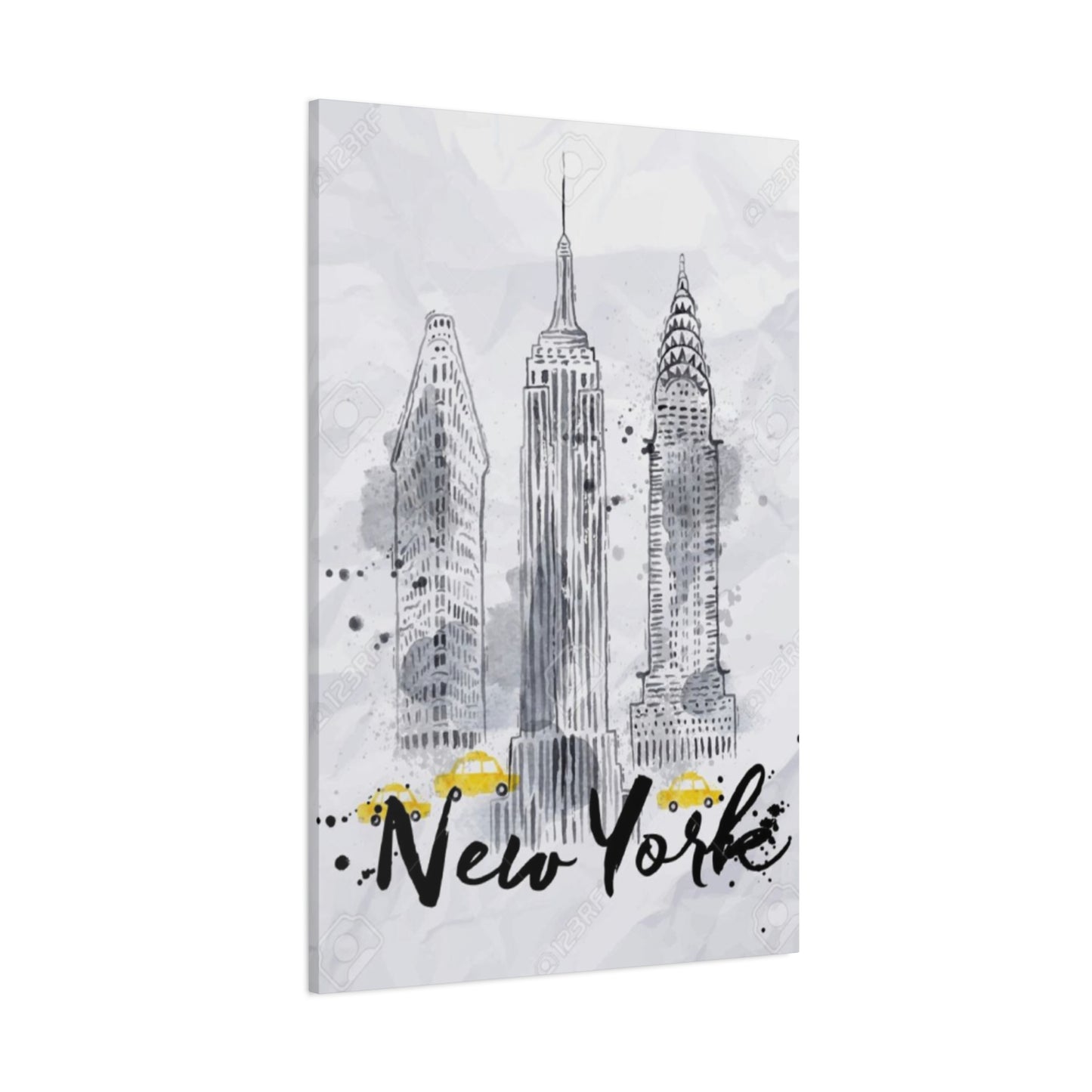 Drawing Of Empire State Building Skyline NYC Skyline Wall Art & Canvas Prints