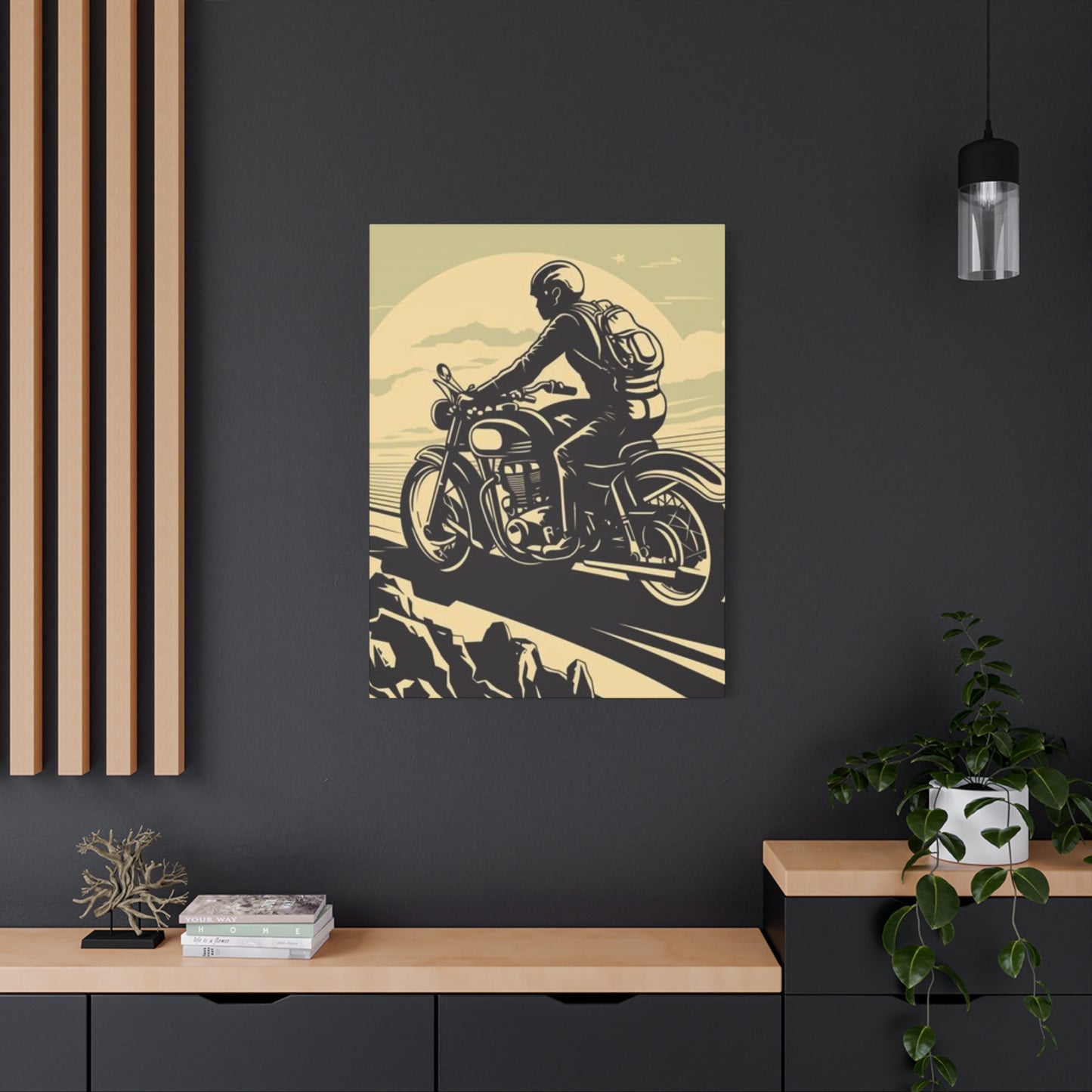 Bike Riding Poster Motorcycle Wall Art & Canvas Prints