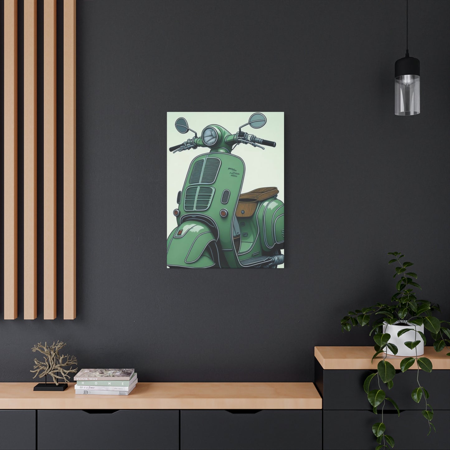 Jesper Scooter Poster Motorcycle Wall Art & Canvas Prints