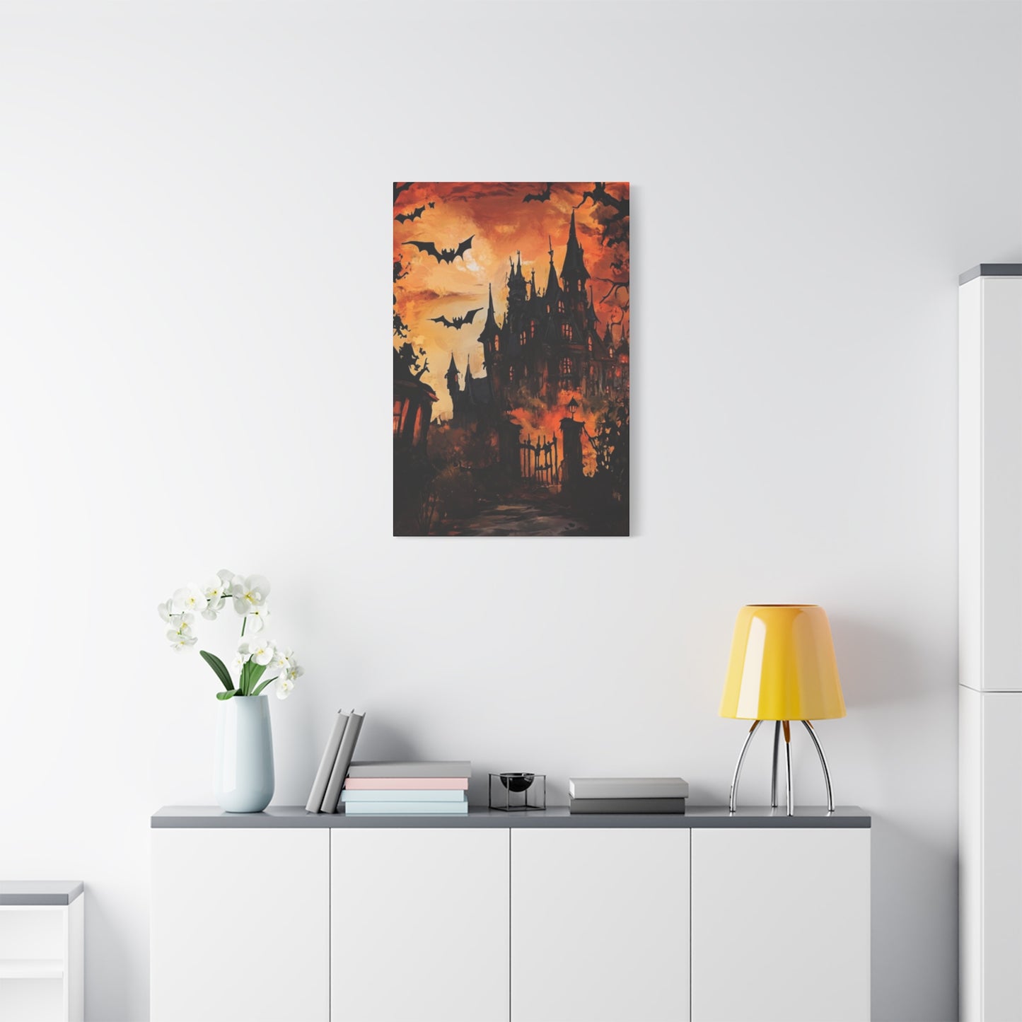 Halloween Mansion Wall Art & Canvas Prints